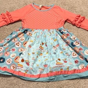 Matilda Jane Sweetie Pie Dress Size 16 Long Sleeve Thanksgiving